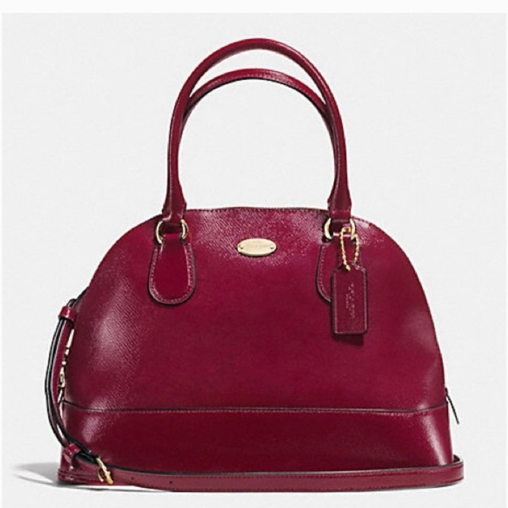 Coach Cora Dome Bag, Sherry color, new in factory wrapping
